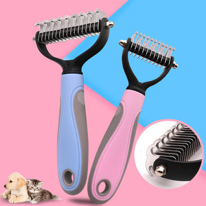 Enhance Your Pet's Grooming Routine with Our Stainless Double-sided Pet Brush
