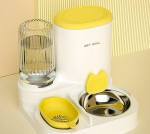 Enhance Your Pet's Mealtime with the Automatic Integrated Pet Feeding Set