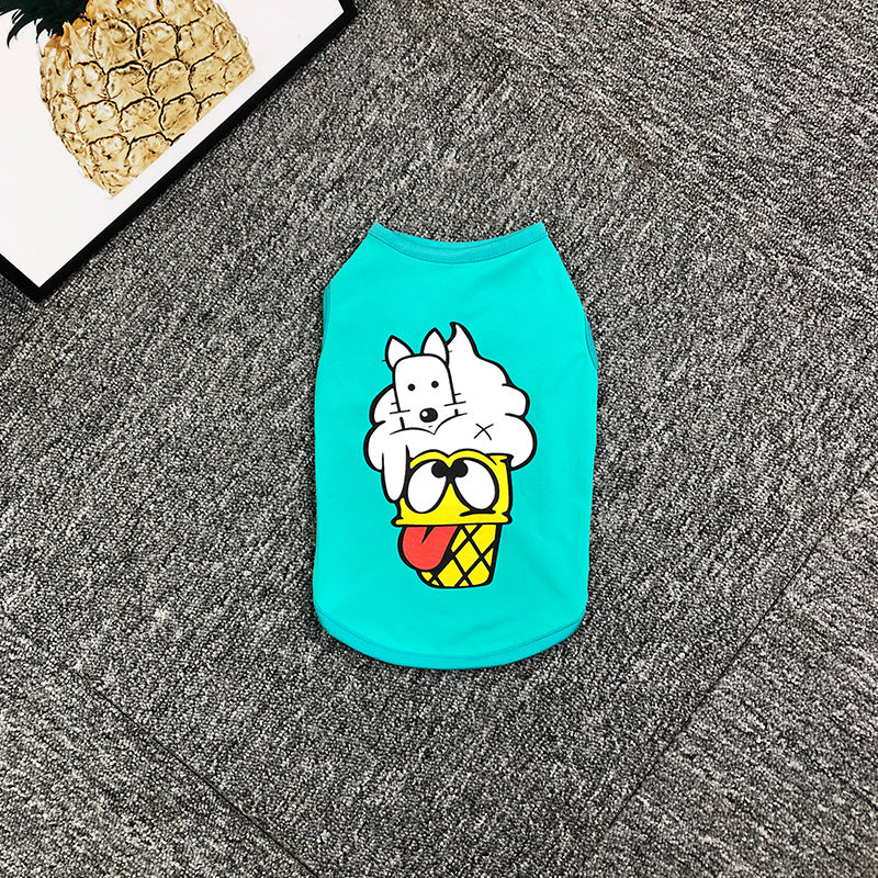 dog clothes summer thin cat Teddy