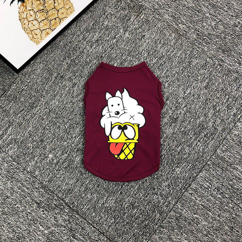 dog clothes summer thin cat Teddy