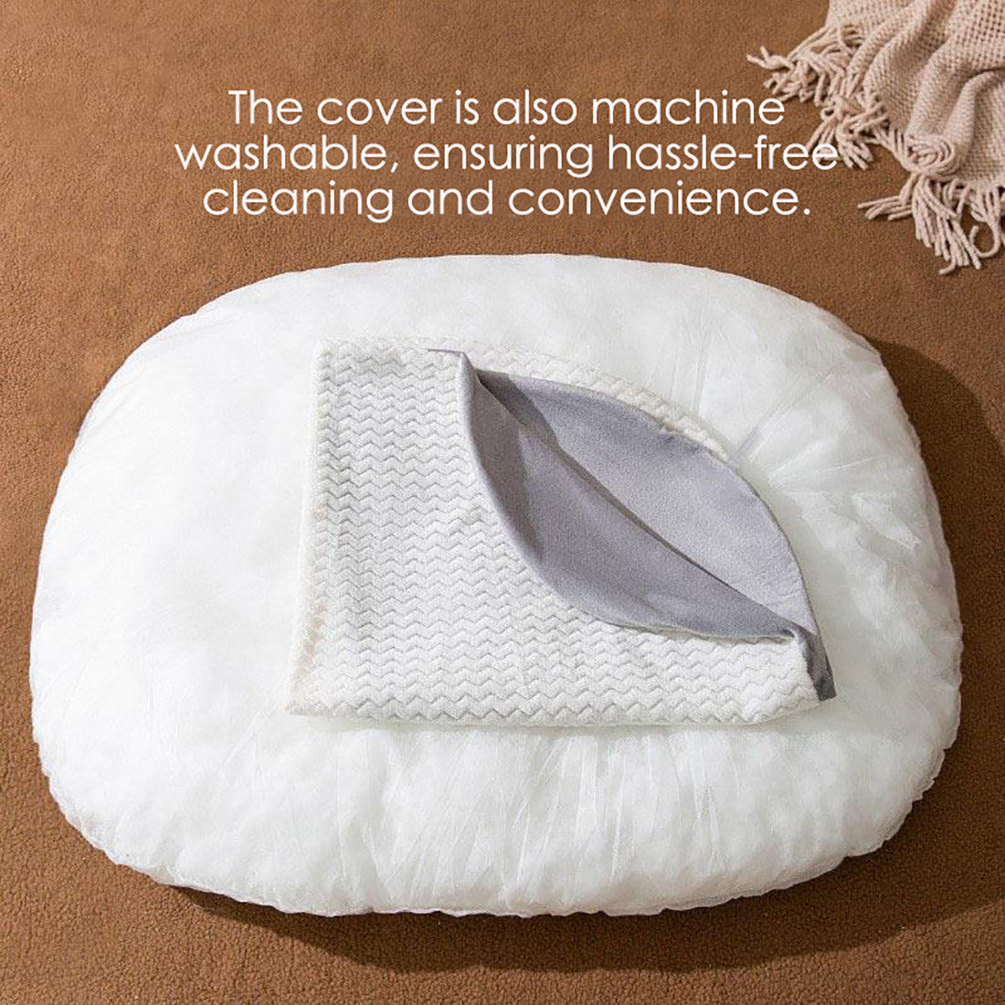 Oval Shape Bed Cushion For Large Dogs