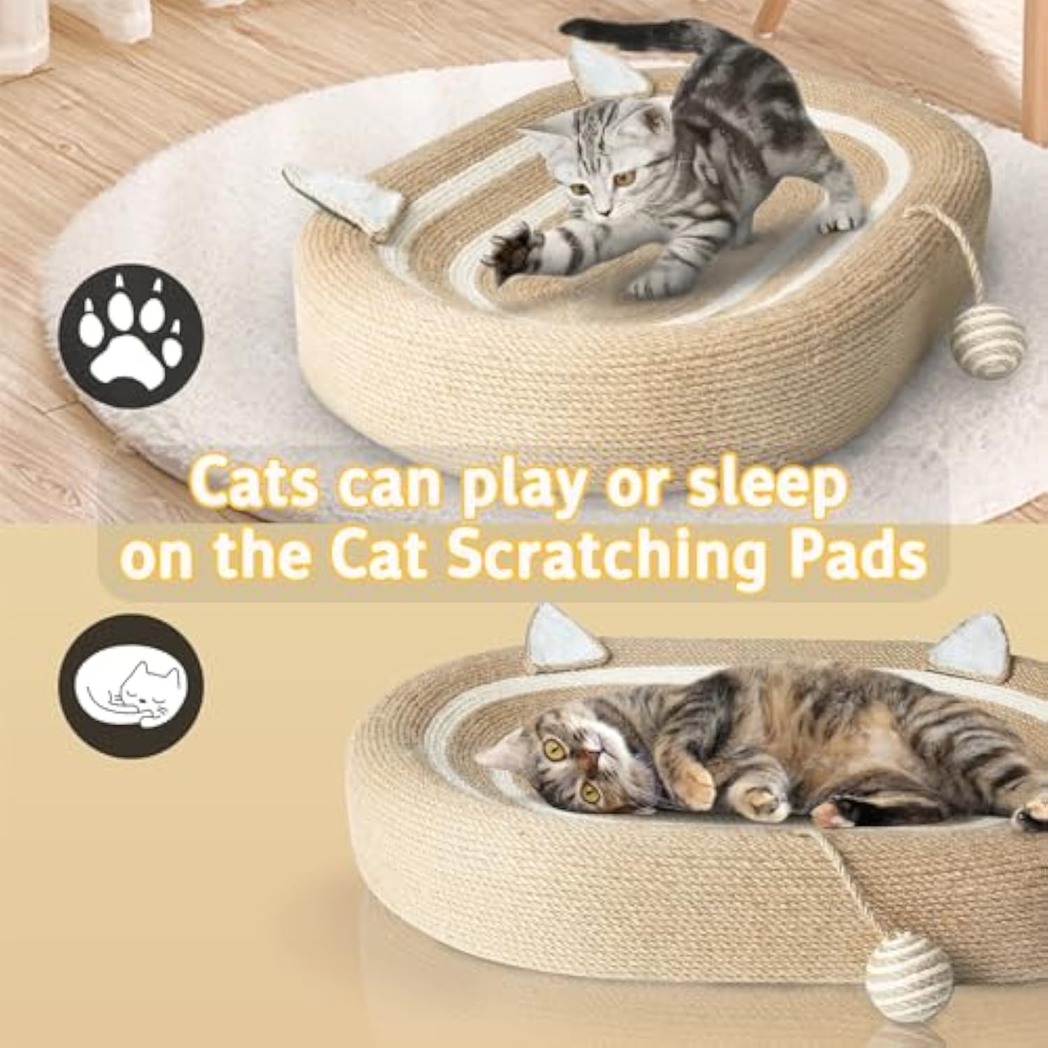 Cat Scratcher Bed 3 In 1 Sisal Cat