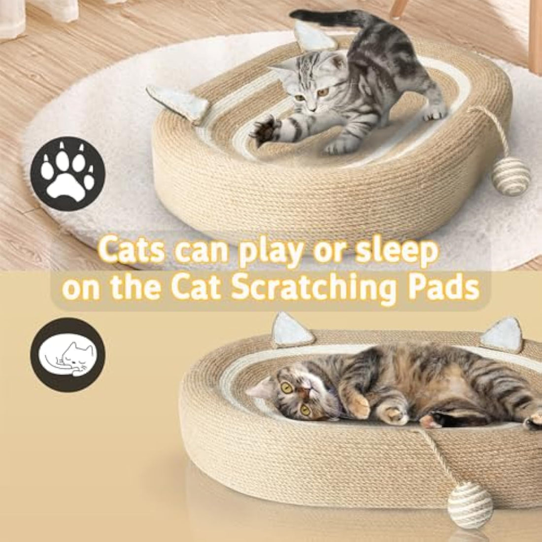 Cat Scratcher Bed 3 In 1 Sisal Cat