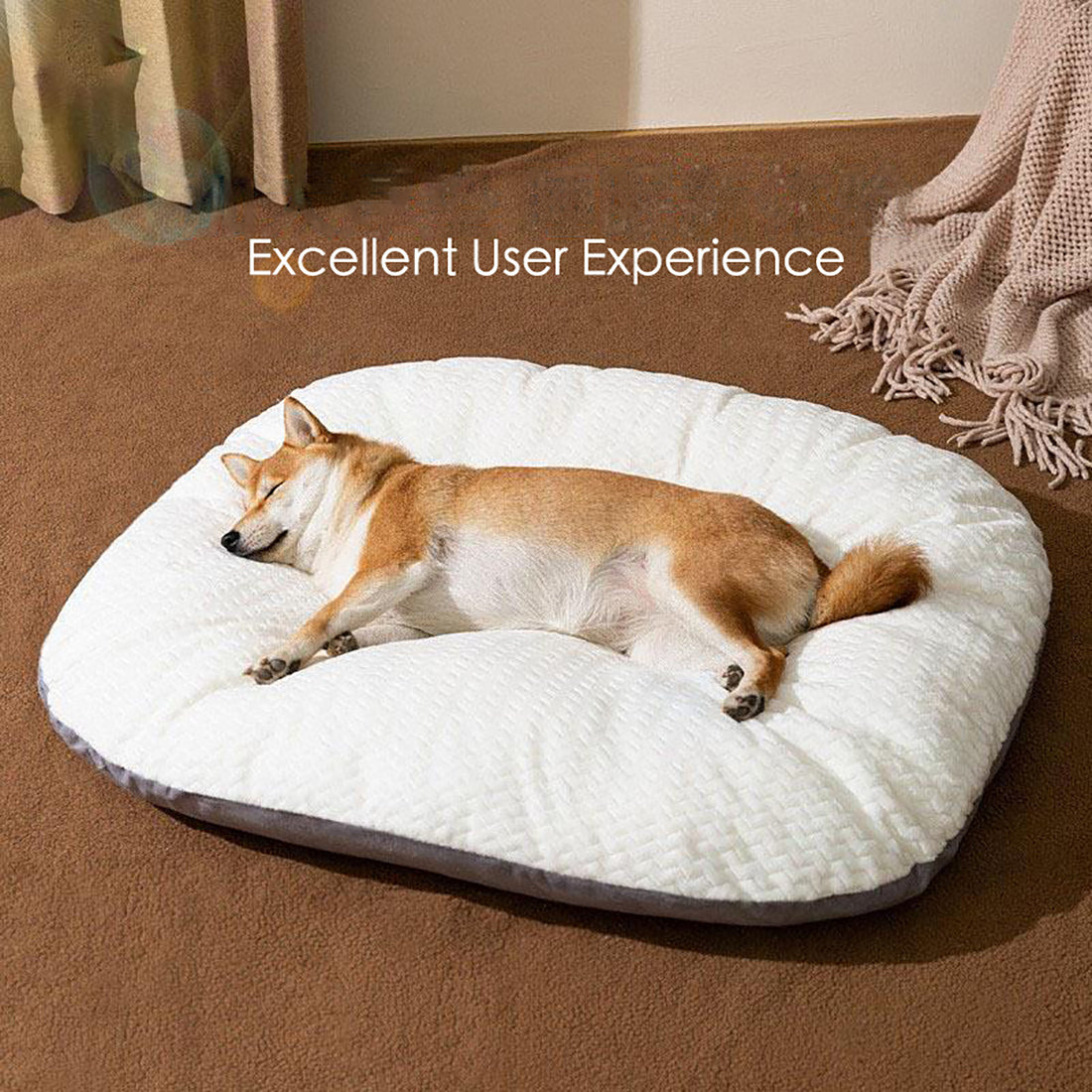 Oval Shape Bed Cushion For Large Dogs