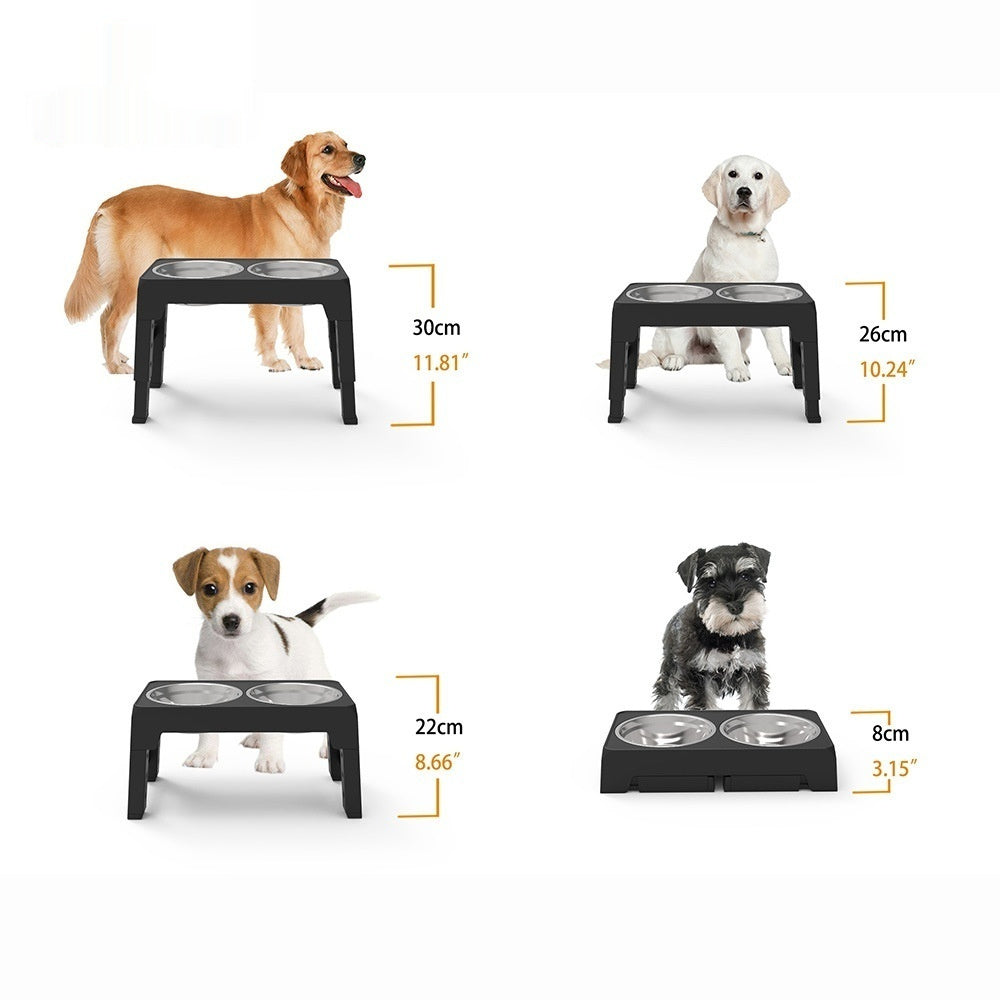 Adjustable Lifting Dog Bowl Food Basin