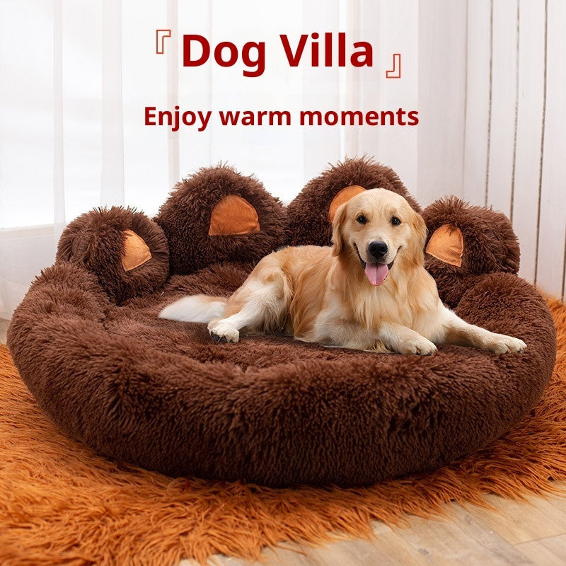 Plush Kennel Thickened Pet Bed