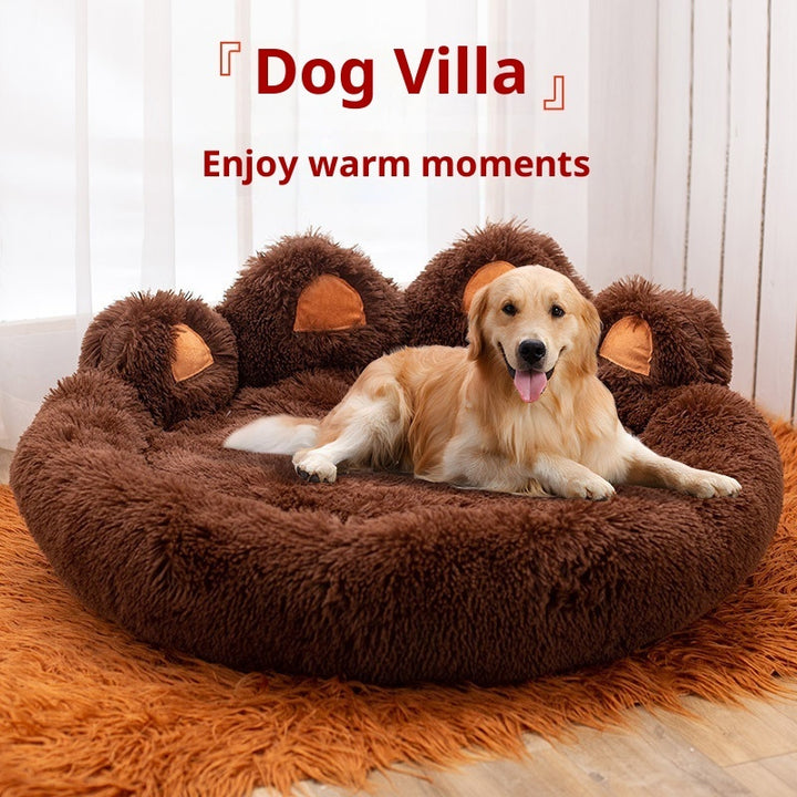 Plush Kennel Thickened Pet Bed