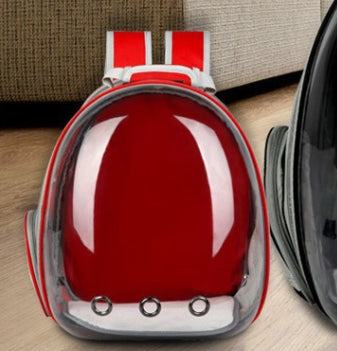 Expandable Transparent Mesh Pet Backpack