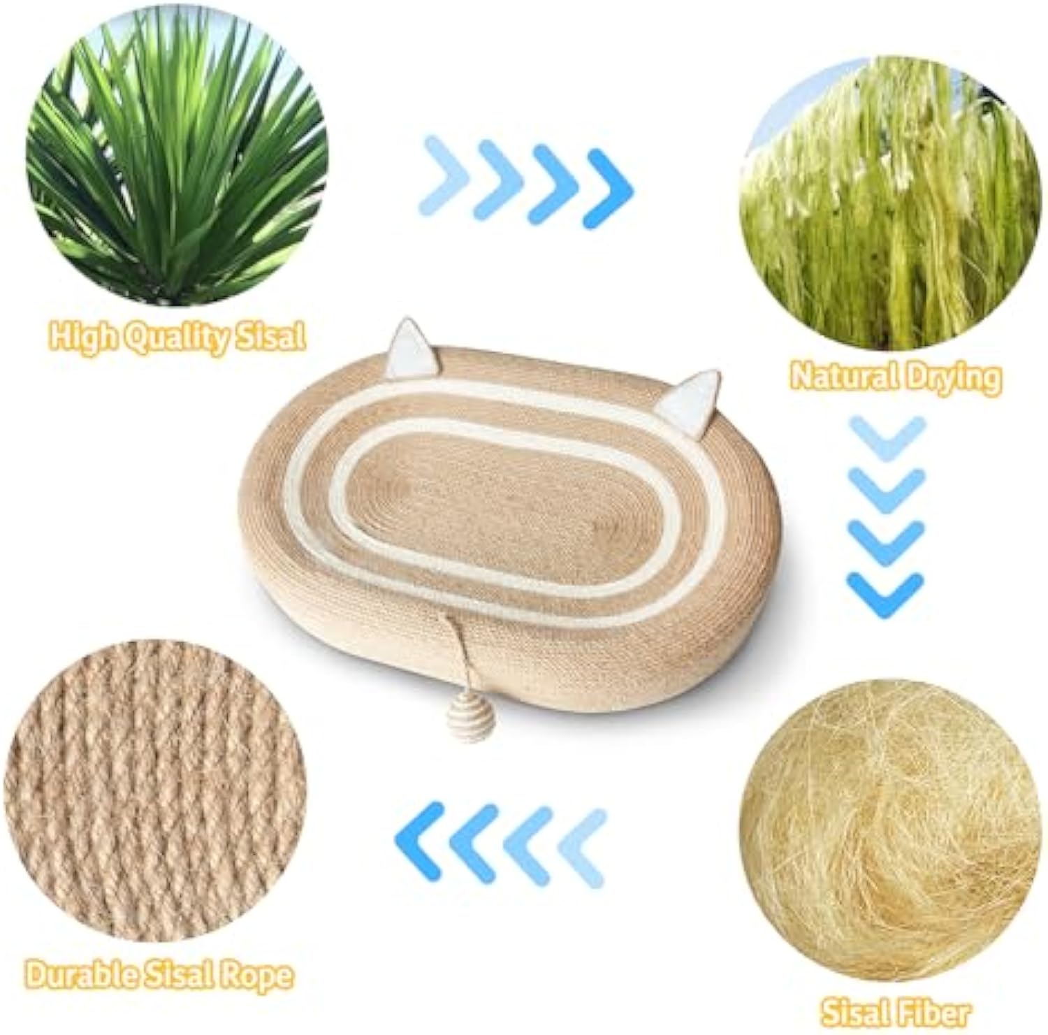 Cat Scratcher Bed 3 In 1 Sisal Cat
