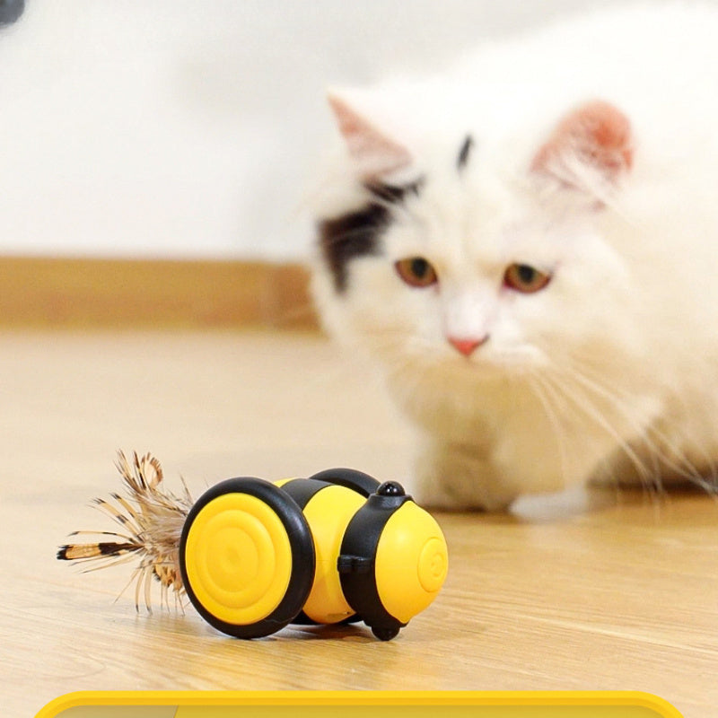 Electric Cat Car Toy Cute Bee Running Toys