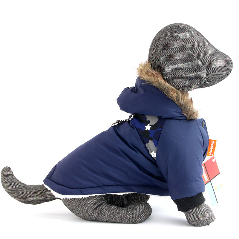 Pet Warm Coat  Rope Clothes