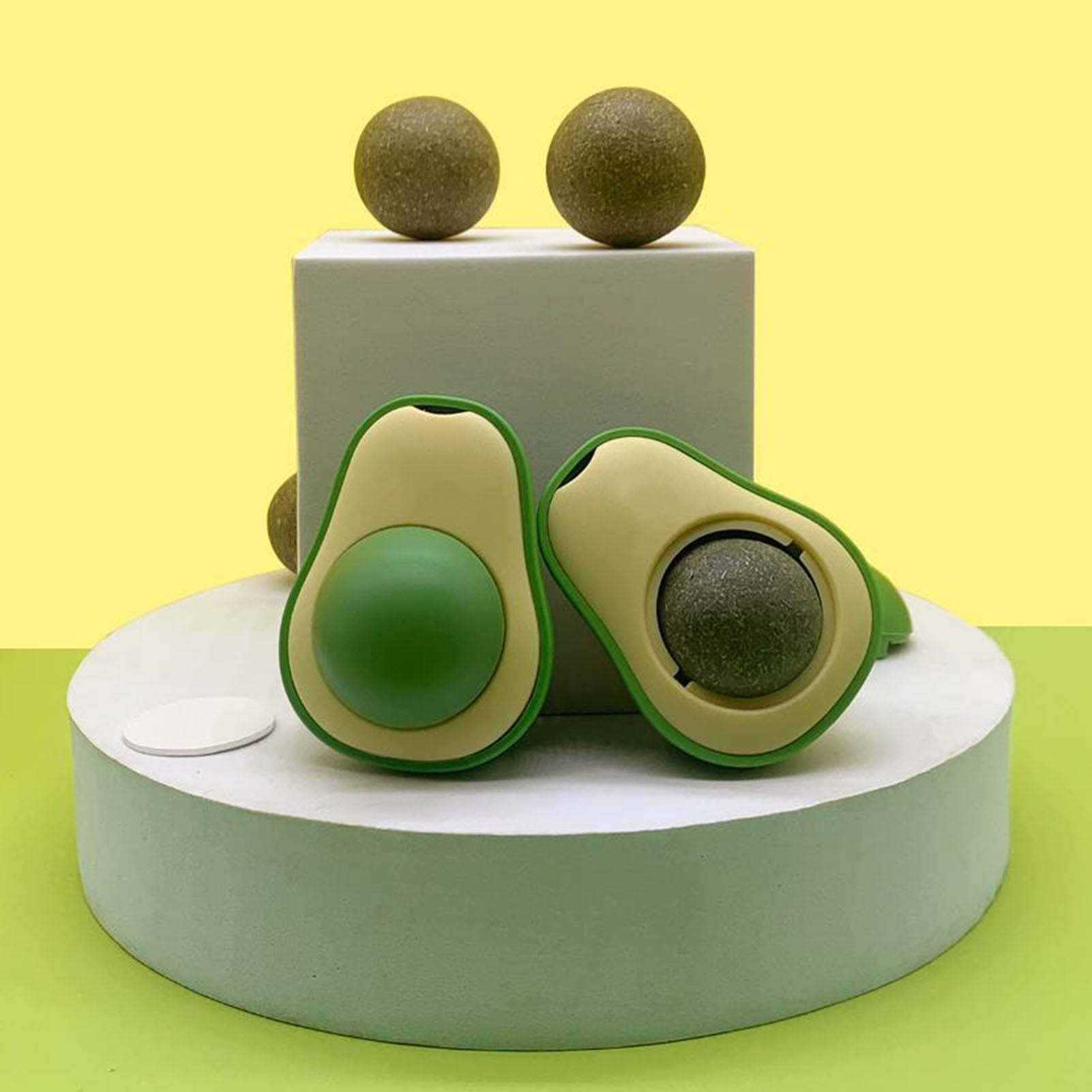 Cute Avocado Catnip Toys Cat Teeth Cleaning Toy