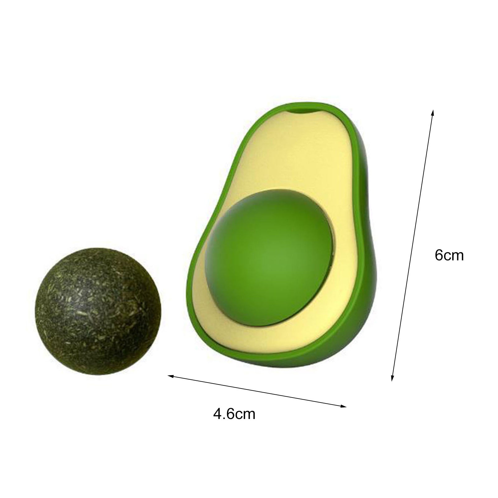Cute Avocado Catnip Toys Cat Teeth Cleaning Toy
