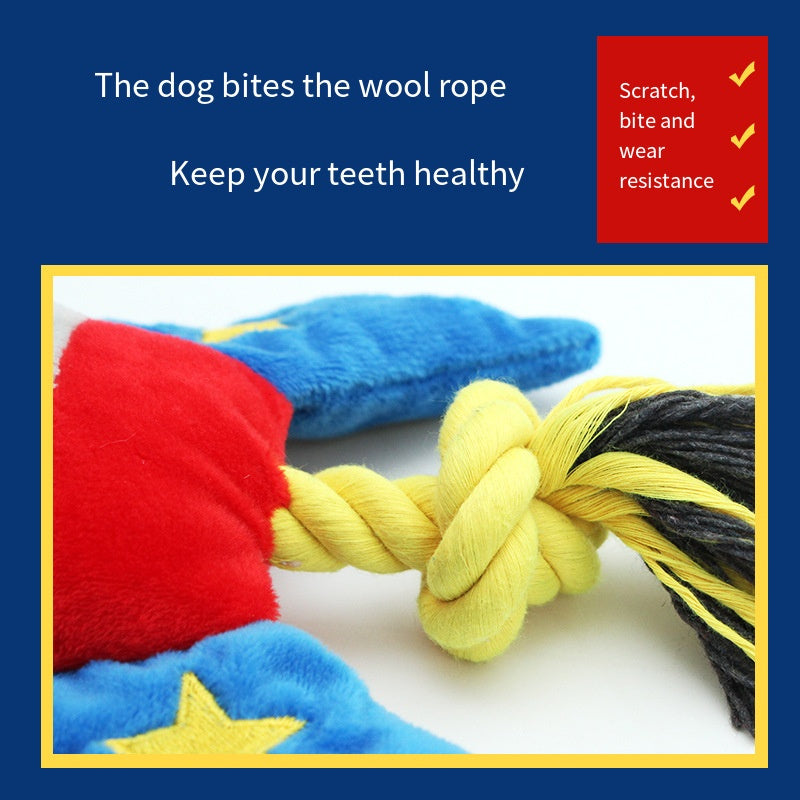 Dog Knot Plush Toy Cartoon Cotton Rope