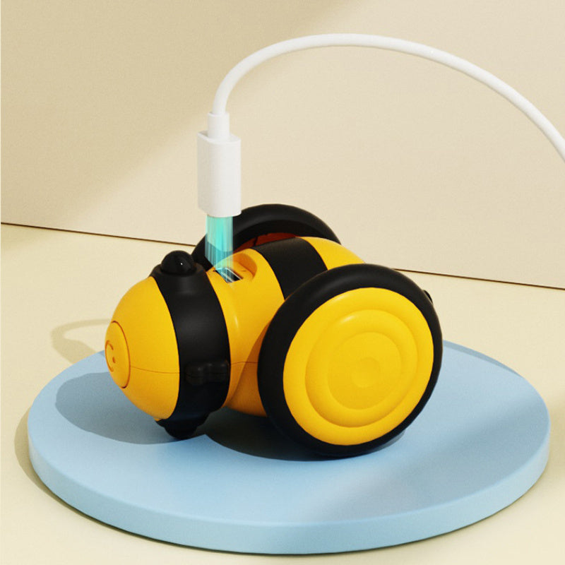 Electric Cat Car Toy Cute Bee Running Toys
