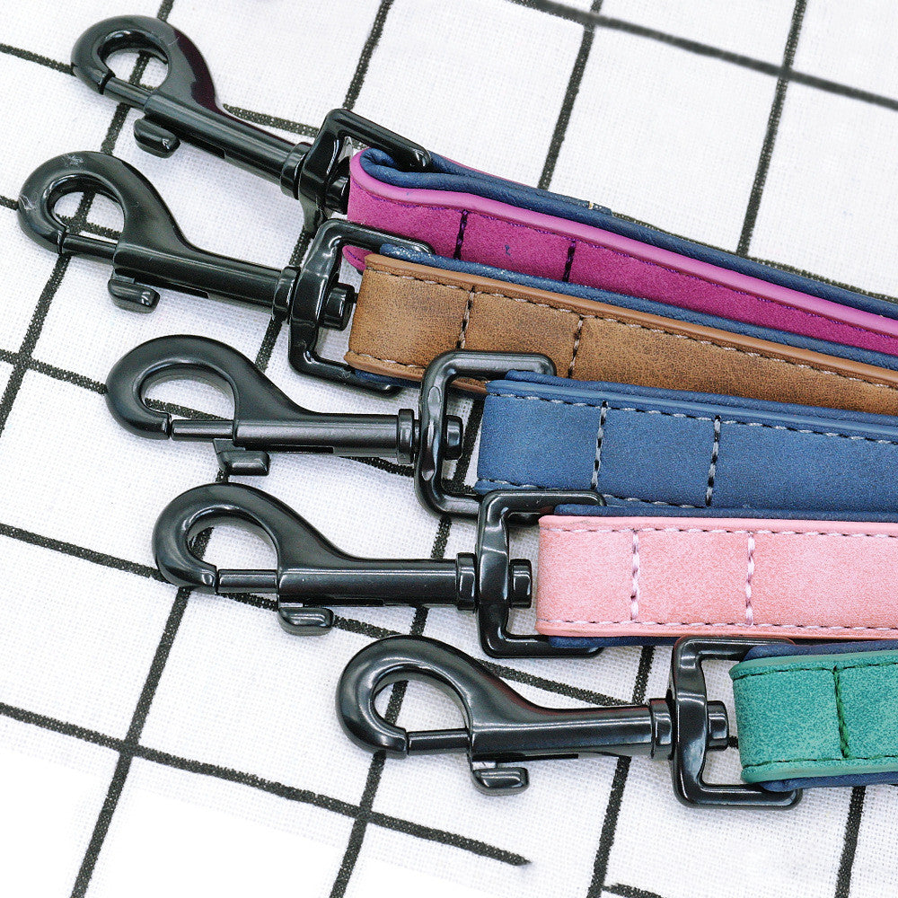 Pet Dog Leash Pull-resistant Leather