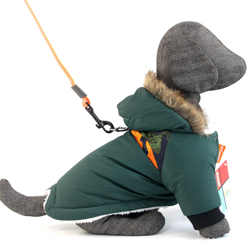 Pet Warm Coat  Rope Clothes