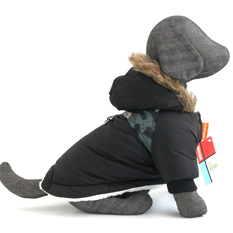 Pet Warm Coat  Rope Clothes