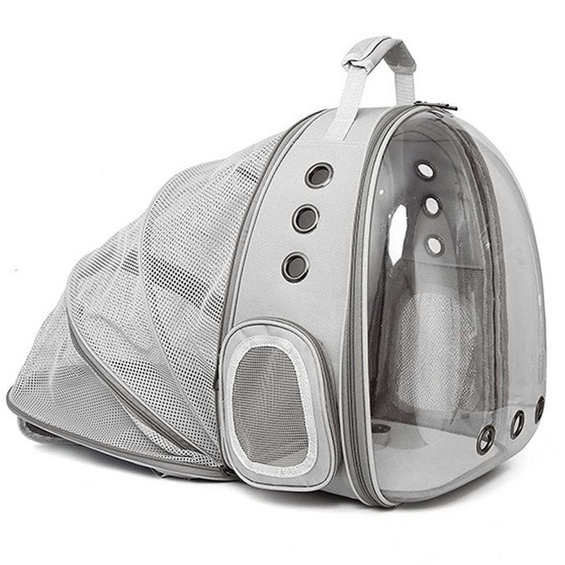 Expandable Transparent Mesh Pet Backpack