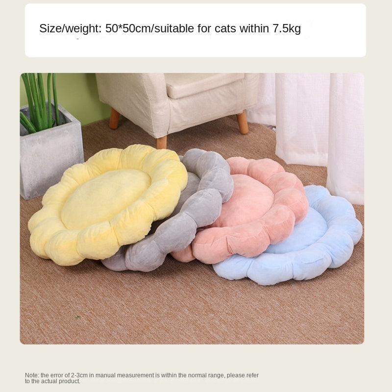 Multi Color Petal Dog And Cat Nest